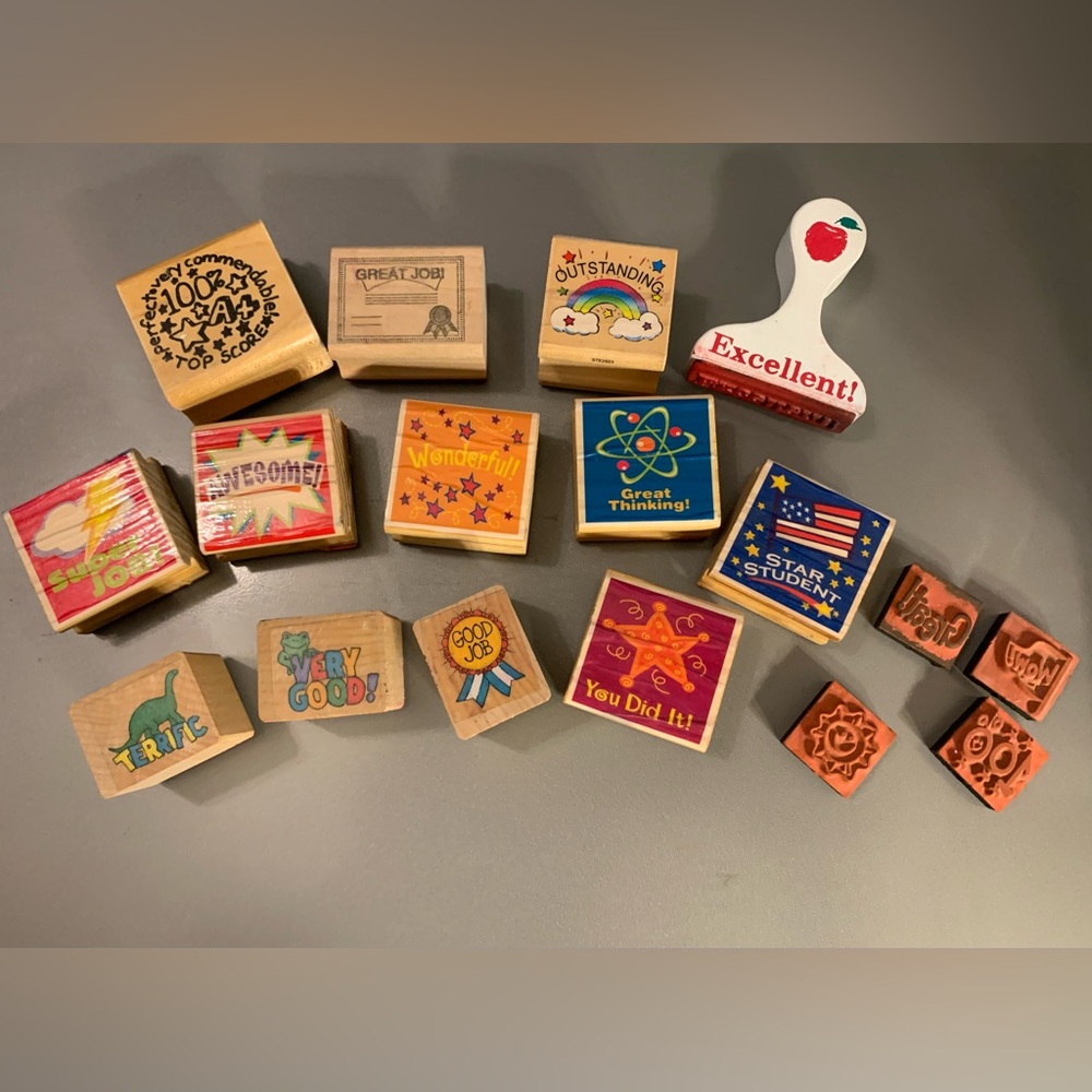 Teacher Stamps - Positive Affirmations - Set of 17